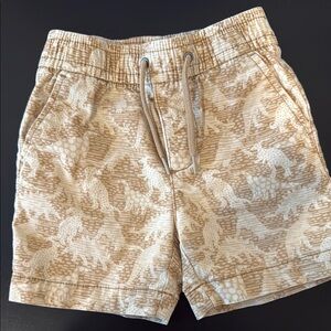 Gap Toddler Dino Print Swim Shorts - Beige